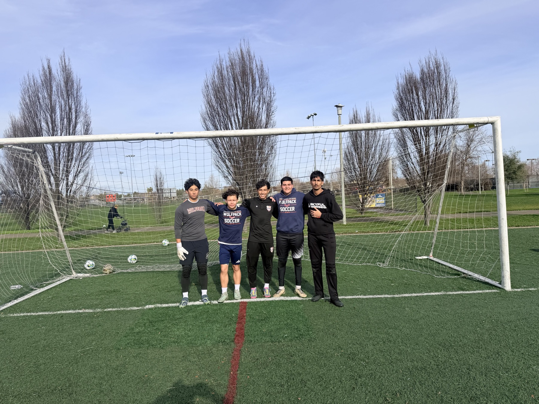 JC2 Trainings session at the goal