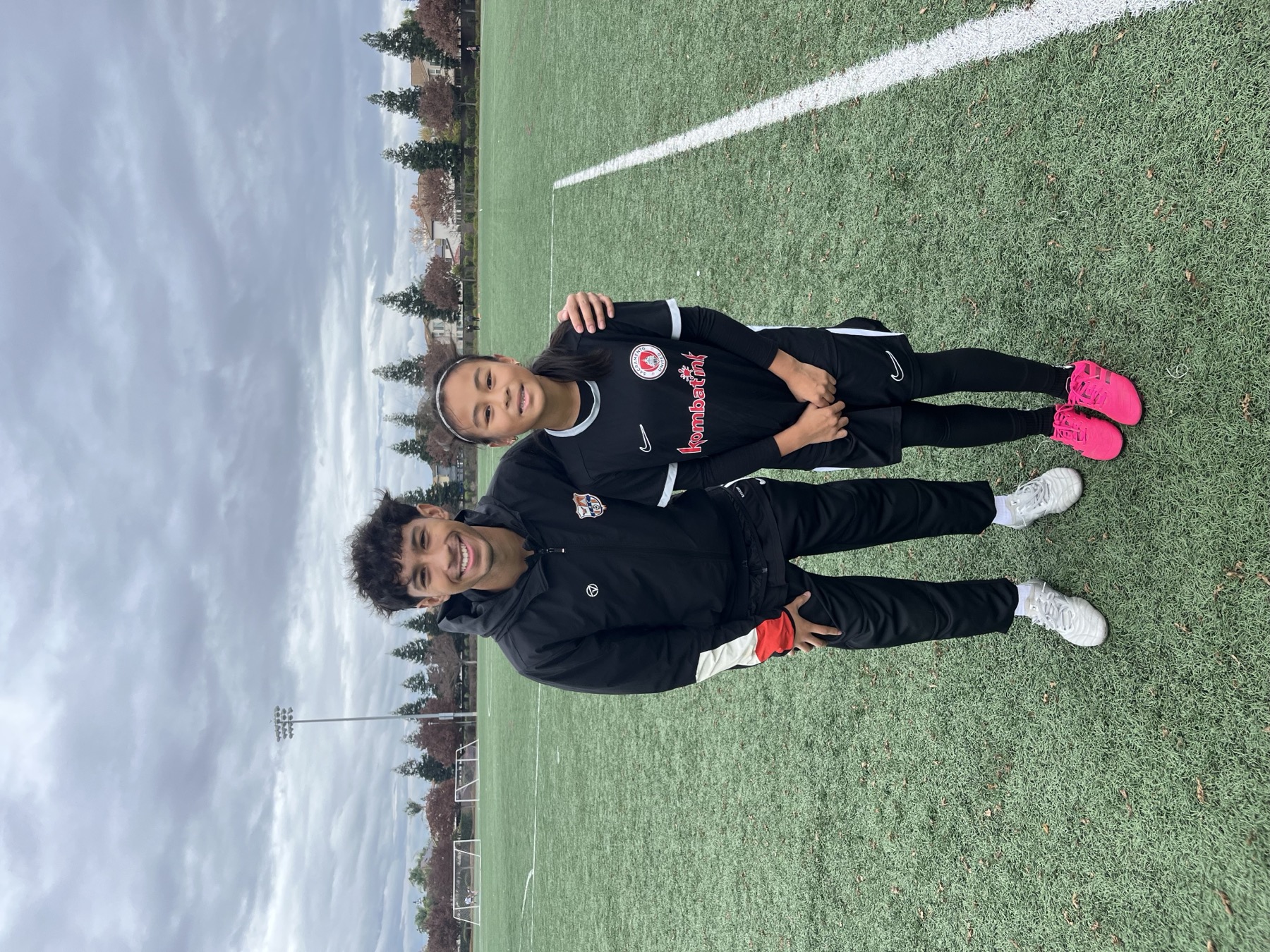Jaden Campos on the training pitch