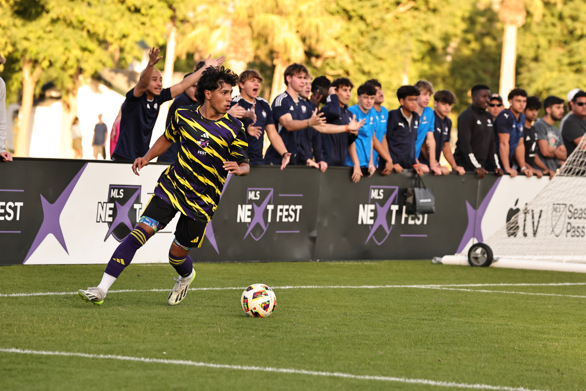 Jaden Campos at MLS Next Fest